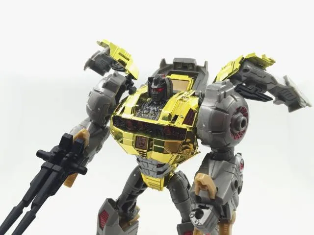 IF-EX01 Dinoarmor and Rifle Set for FOC Voyager Grimlock Chrome Version | Iron Factory | Upgrade Kit