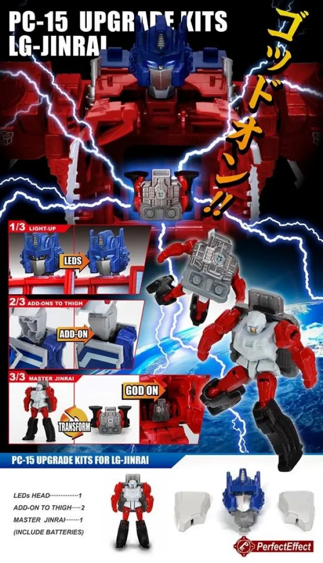 PC-15 Upgrade Kit for Powermaster Prime Legends Ginrai | Perfect Effect | Upgrade Kit