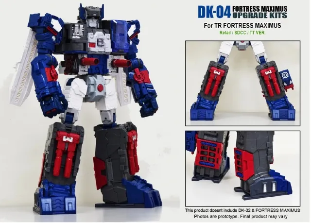 DK-04 Foot Upgrade Kit for Transformers Titans Return Fortress Maximus | Dna Design | Upgrade Kit