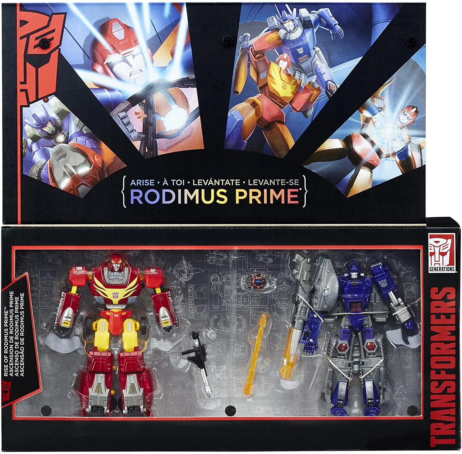 Rise of Rodimus Prime and Galvatron Set of 2 Figures | Transformers Platinum Edition