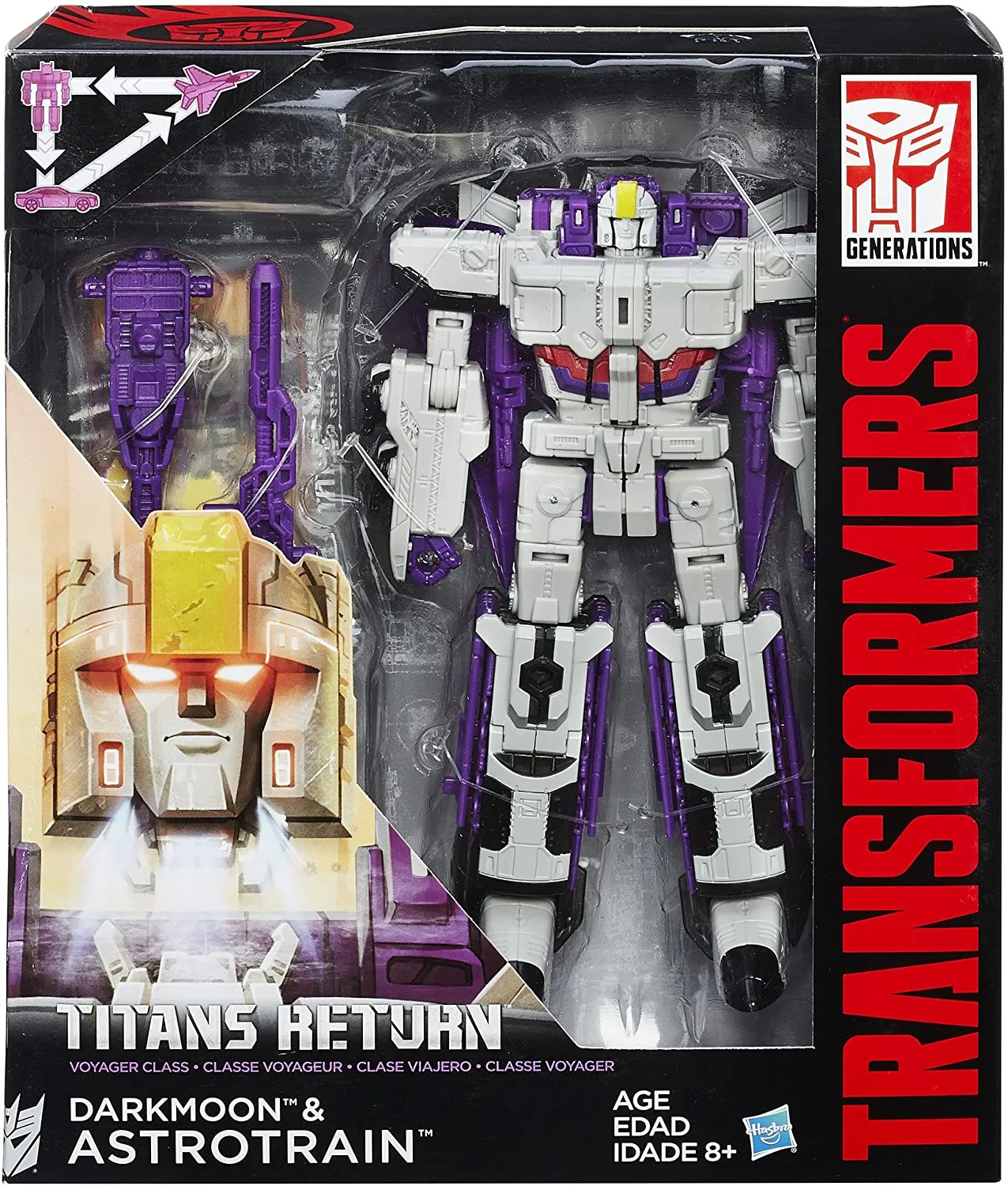 Astrotrain and Darkmoon Voyager Class  | Transformers Generations Titans Return