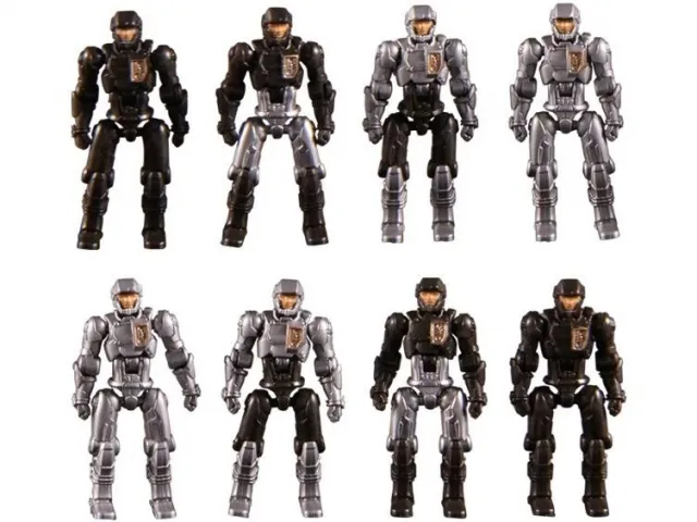 DA-04 Dia-Naughts Set of 8 | Grey Black Version | Diaclone Reboot