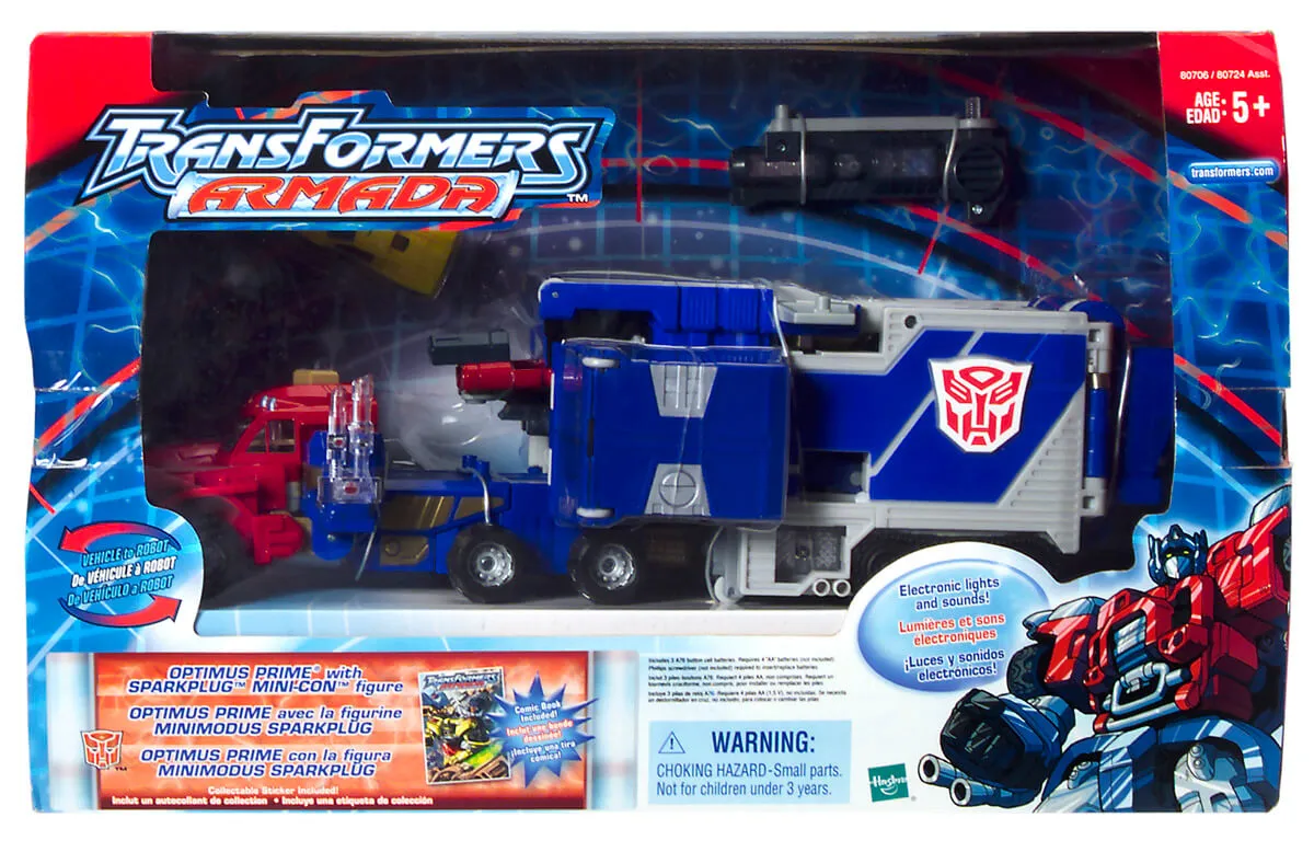 Optimus Prime and Sparkplug Mini-Con Super-con | Transformers Armada