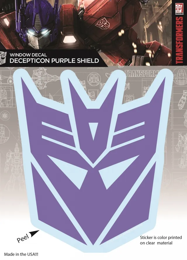 Decepticon Logo Purple Sticker | Transformers G1 Generation One