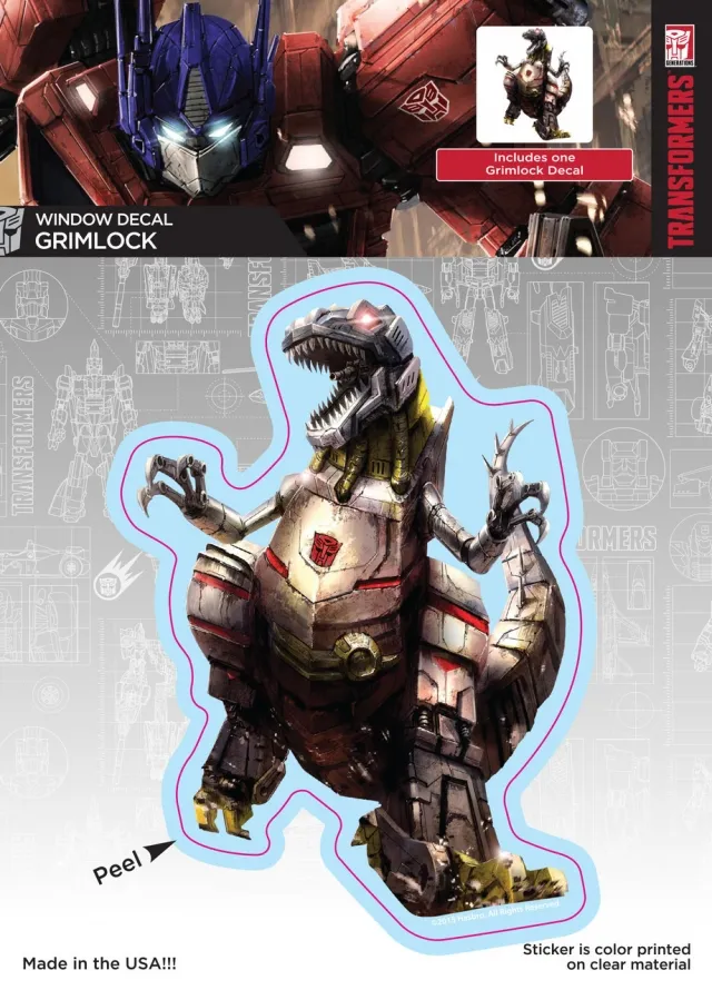 Grimlock Car Window Decal | Transformers G1 Generation One