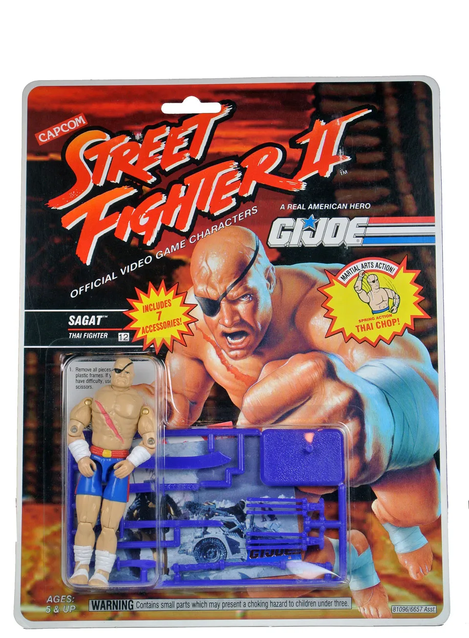 Sagat 3.75-Inch Scale | G.I. Joe A Real American Hero ARAH Street Fighter II