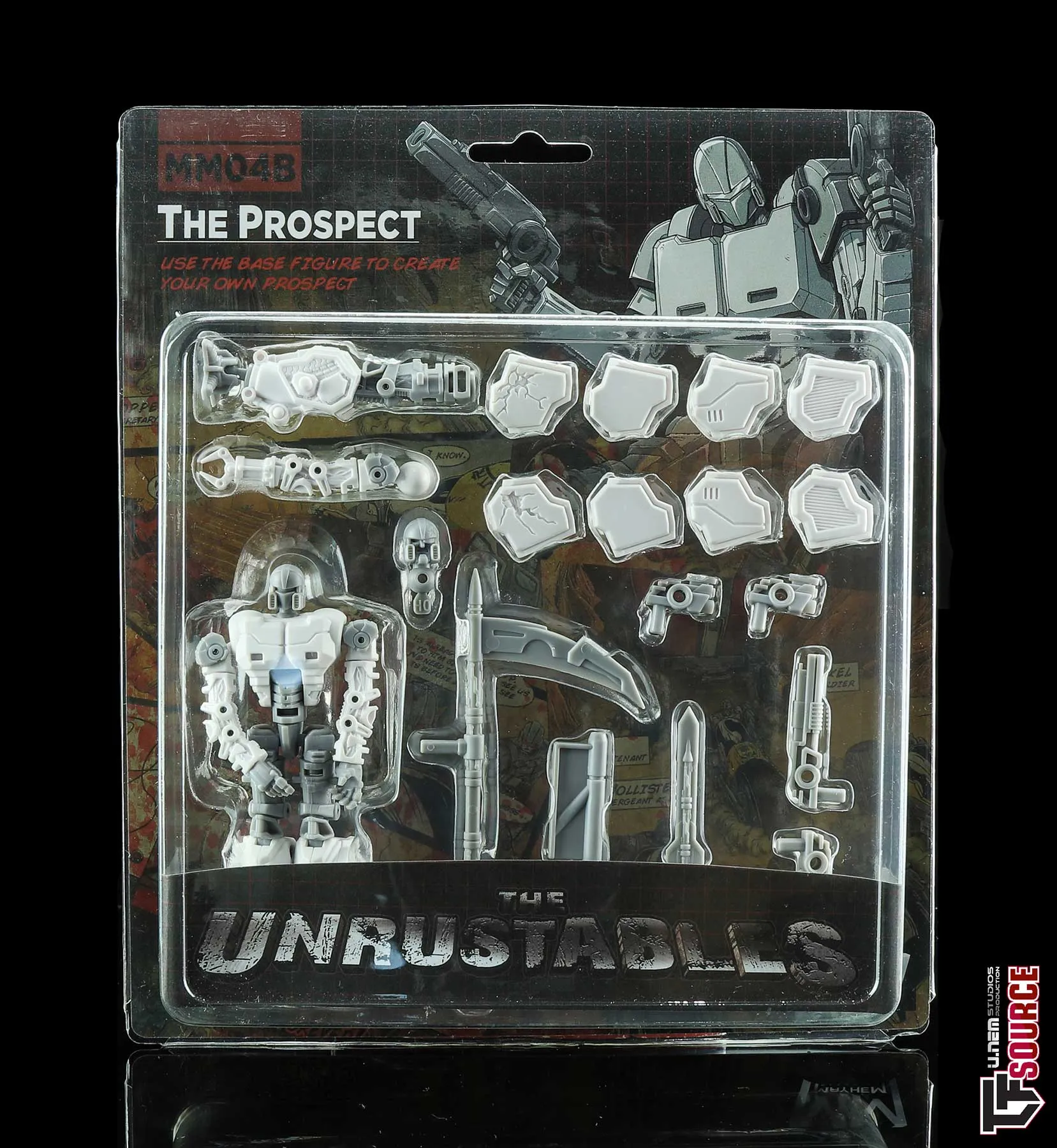 MM04A The Prospect Accesory Pack White Version | The Unrustables Cybertech Series | Mayhem Mechanics