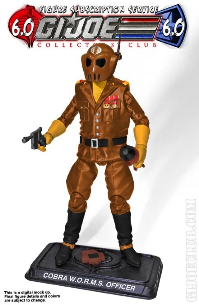 Cobra Artillery Commander W.O.R.M.S. Officer 3.75-Inch Scale | G.I. Joe Collectors Club Exclusive