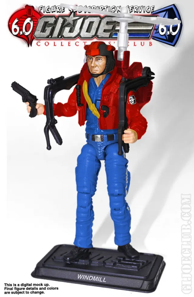Helicopter Pilot Windmill 3.75-Inch Scale | G.I. Joe Collectors Club Exclusive