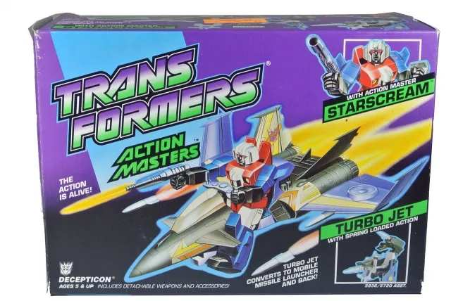 Starscream and Turbo Jet Action Masters Vintage Transformers G1