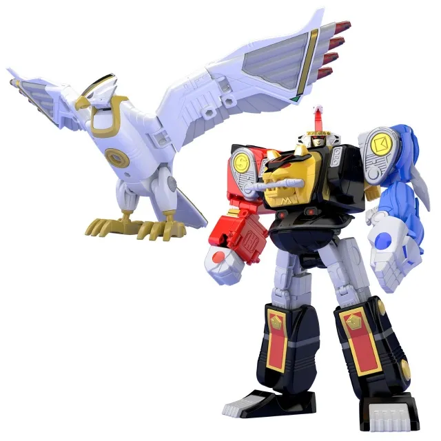 Mighty Morphin Alien Rangers - Super Mini Pla - Ninja Megazord & White Ninja Falconzord