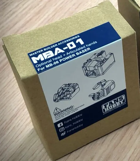 MBA-01 Power Baser Optional Head and Articulated Hands Set | Fans Hobby
