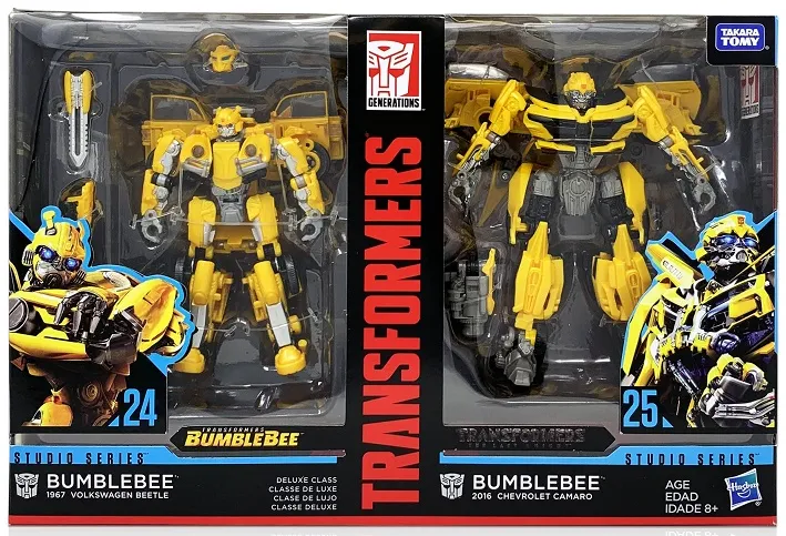 24 and 25 Bumblebee Then and Now 2-Pack Exclusive Deluxe Class | Transformers Studio Series | Transformers: Bumblebee