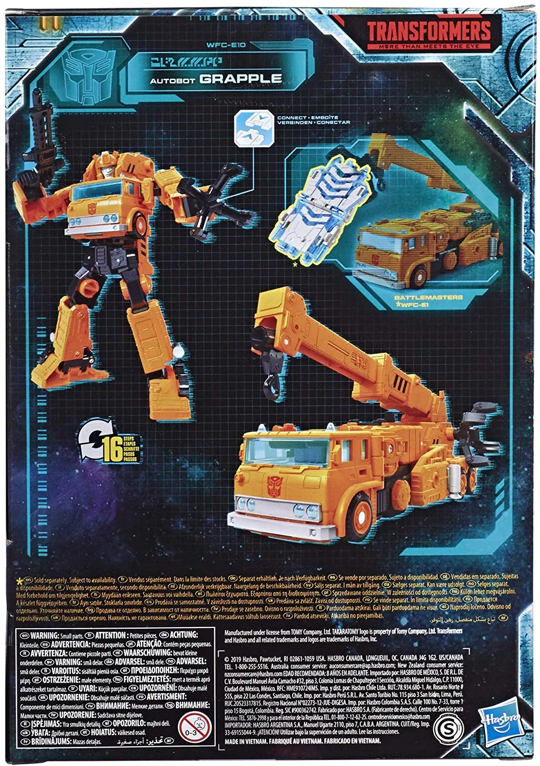 WFC-E10 Autobot Grapple Voyager Class | Transformers Generations War for Cybertron Earthrise Chapter