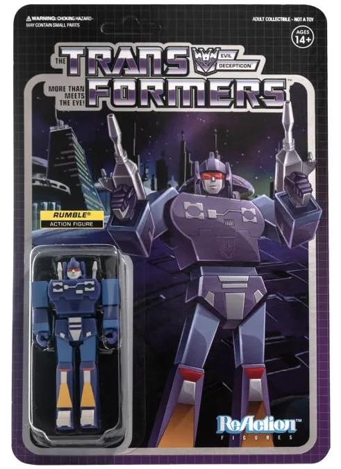 Rumble Figure | Transformers ReAction G1 Generation One