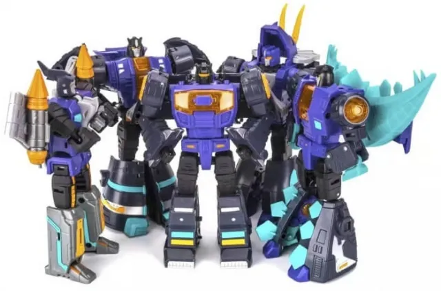 Dino Set of 5 Figures Black Version | DX9 Toys War in Pocket