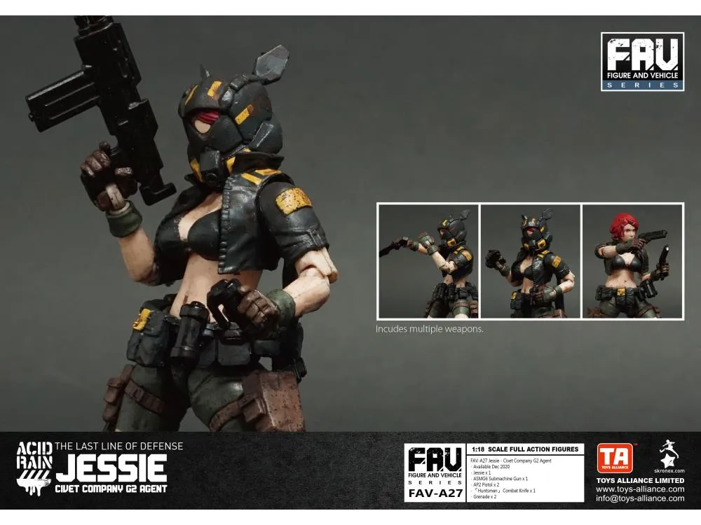 FAV-A27 Civet Company G2 Agent Jessie 1:18 Scale | Acid Rain FAV