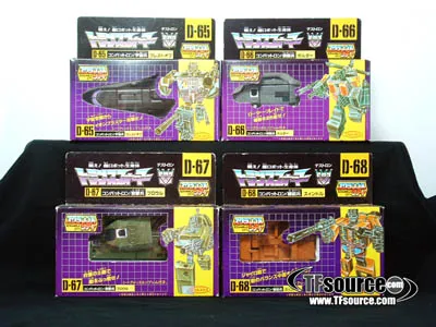 Combaticons Set of 4 Figures Combiner | Vintage Japanese G1 Transformers