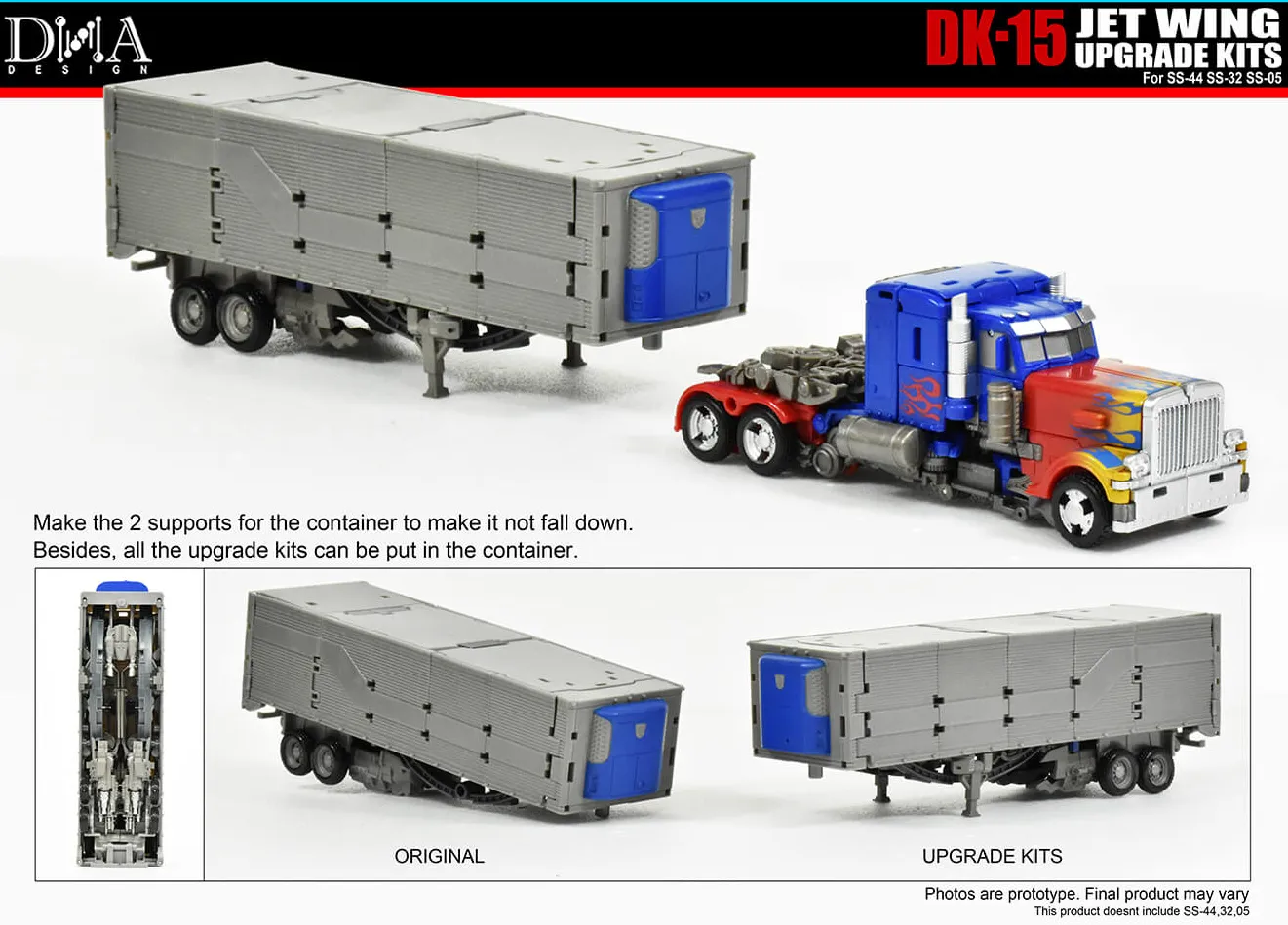 DK-15 Deluxe Version Upgrade Kit for Transformers Studio Series 05 32 44 Optimus Prime | Dna Design | Upgrade Kit