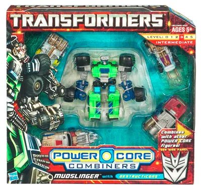 Mudslinger with Destructicons Commander 5-Pack | Transformers Generations Power Core Combiners