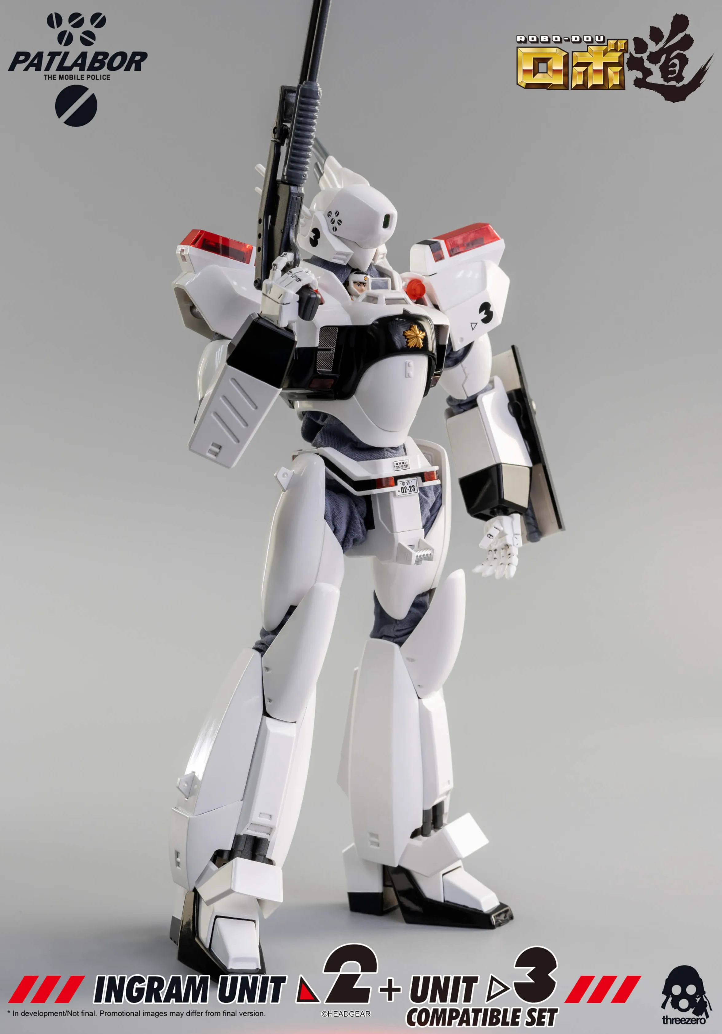 Ingram Unit 2 and Unit 3 Compatible Set ROBO-DOU Collectible Figure | Mobile Police Patlabor | threezero