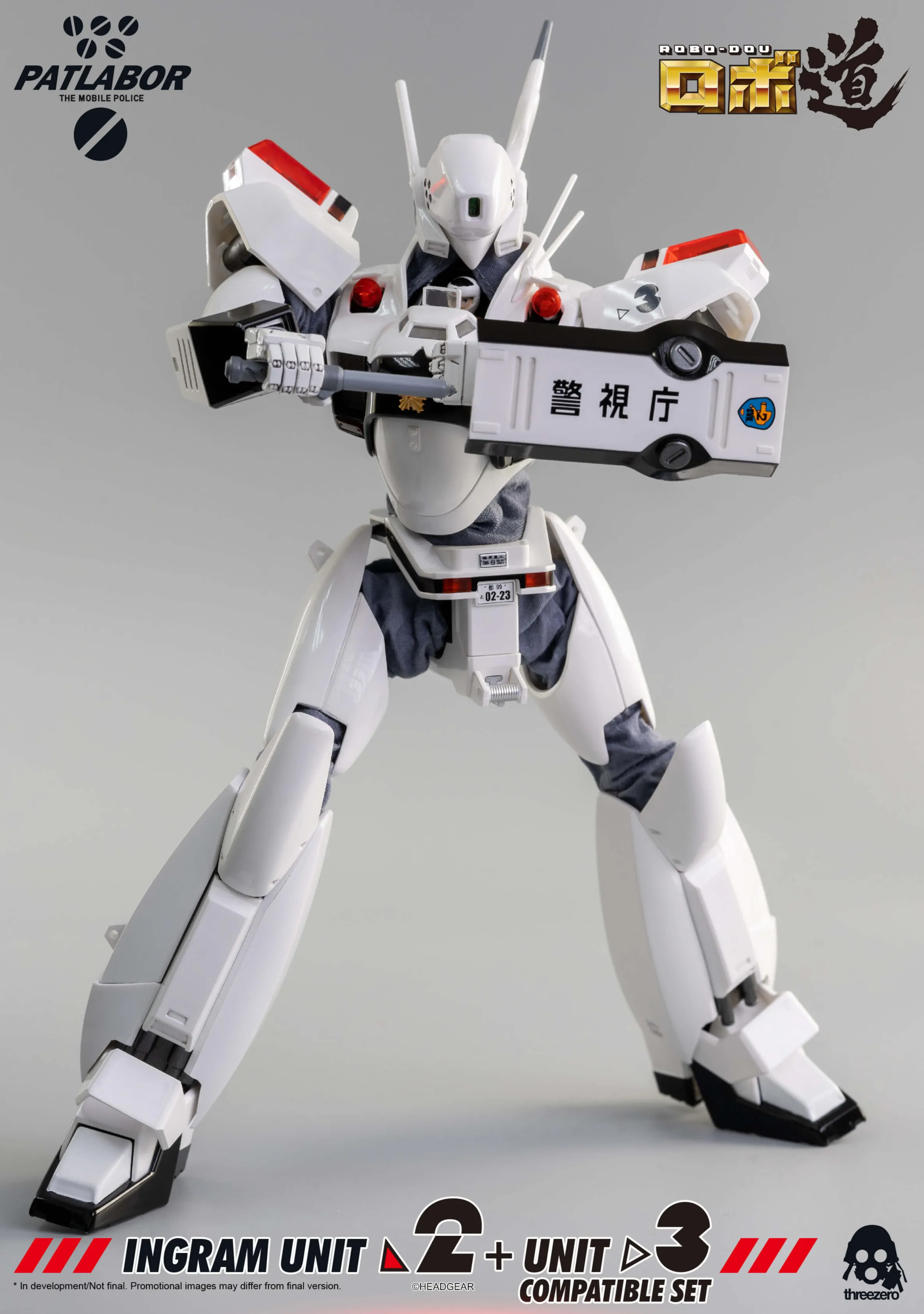 Ingram Unit 2 and Unit 3 Compatible Set ROBO-DOU Collectible Figure | Mobile Police Patlabor | threezero