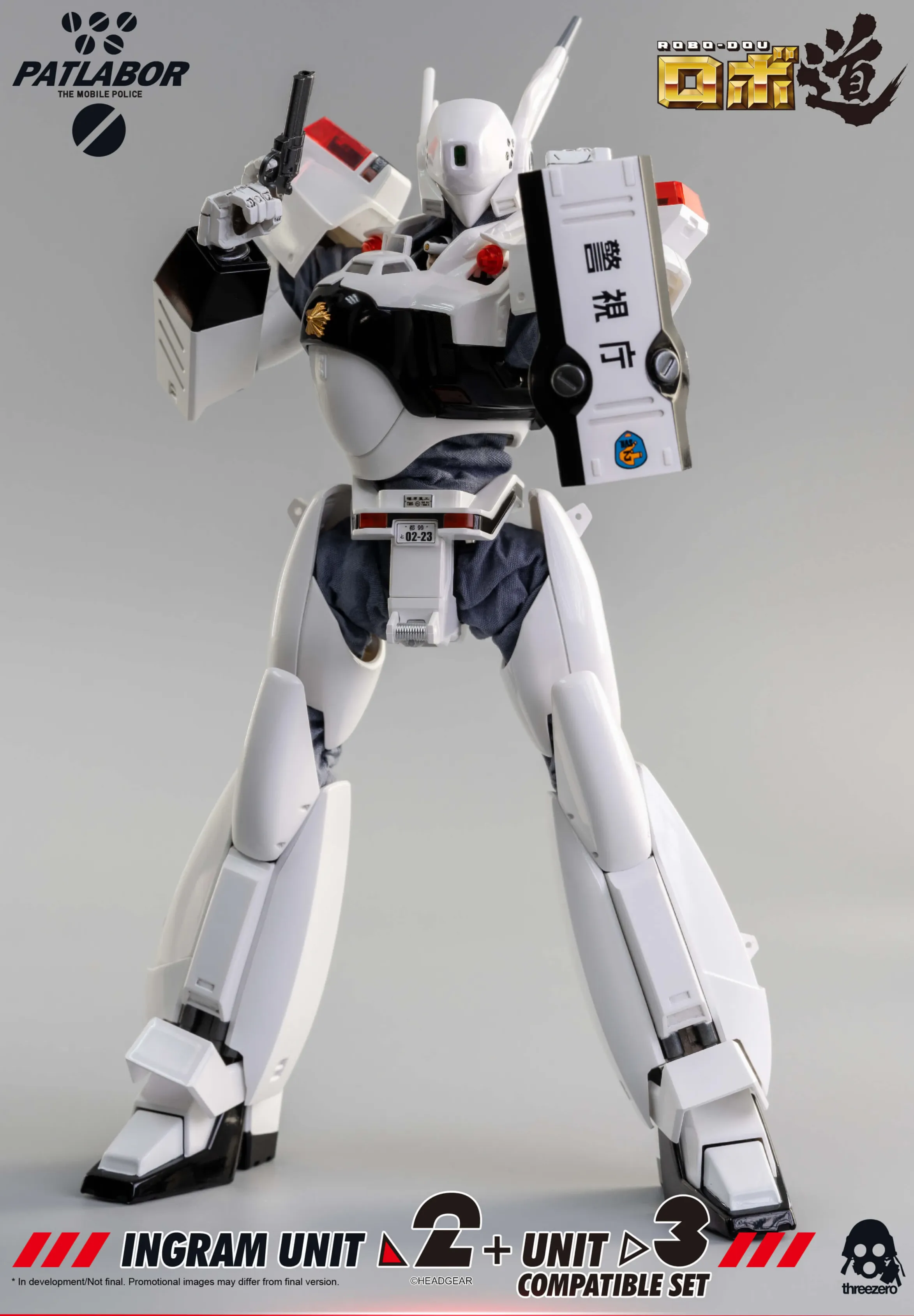 Ingram Unit 2 and Unit 3 Compatible Set ROBO-DOU Collectible Figure | Mobile Police Patlabor | threezero