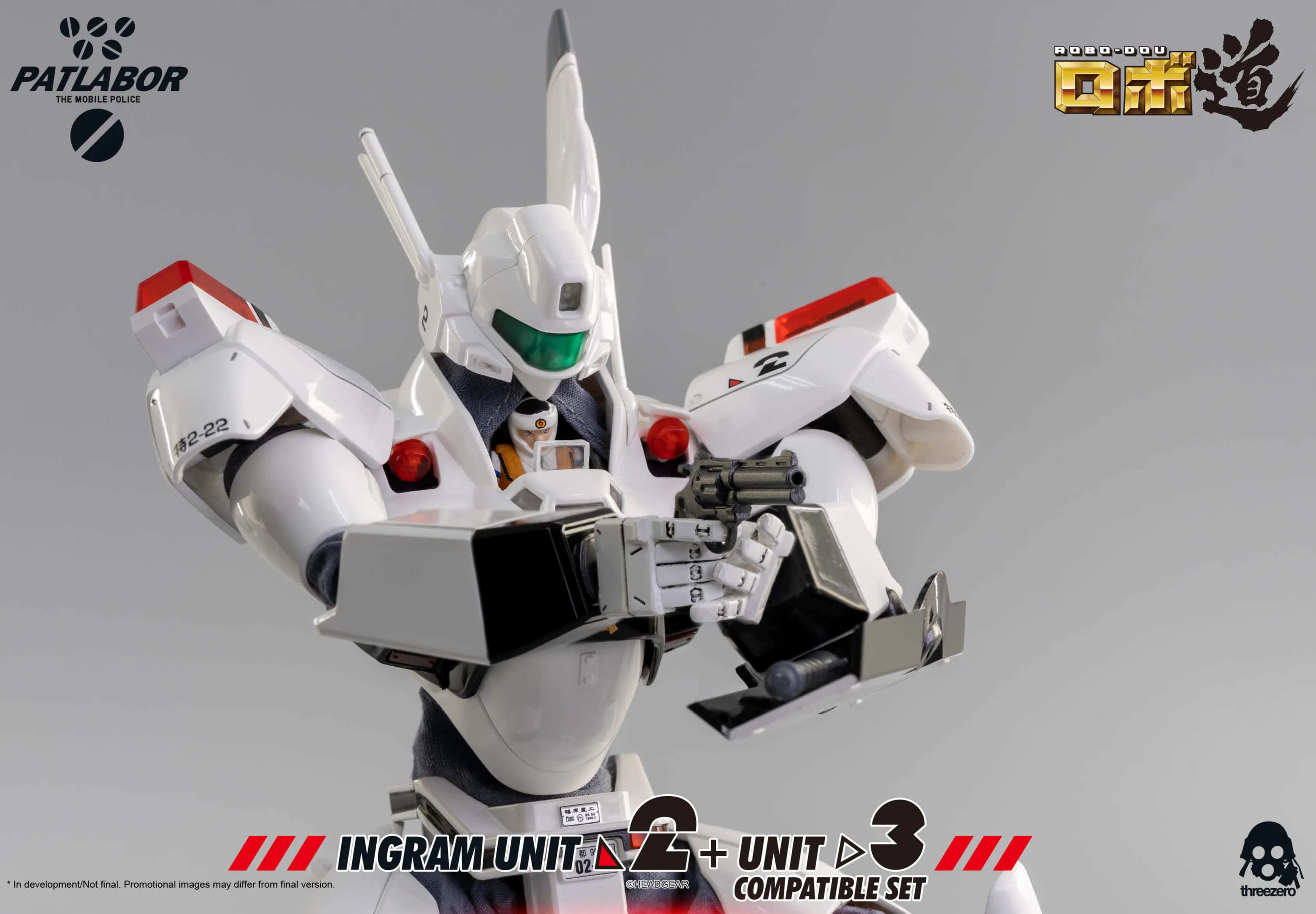 Ingram Unit 2 and Unit 3 Compatible Set ROBO-DOU Collectible Figure | Mobile Police Patlabor | threezero