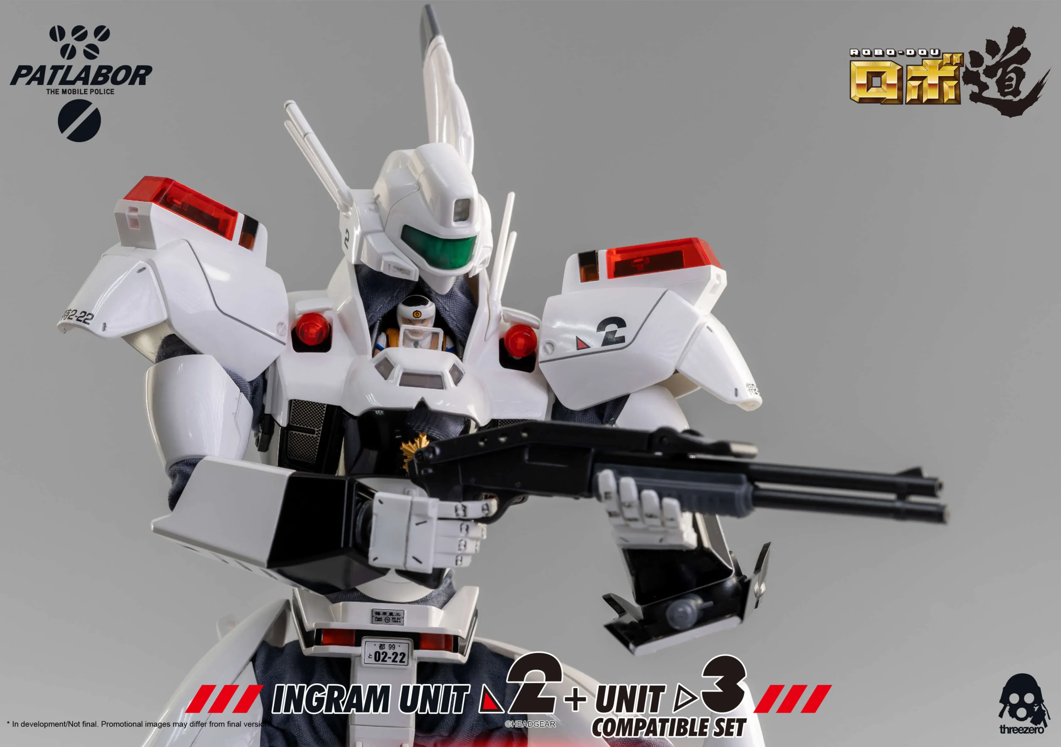 Ingram Unit 2 and Unit 3 Compatible Set ROBO-DOU Collectible Figure | Mobile Police Patlabor | threezero