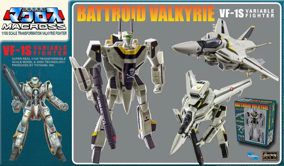 Macross Saga Retro Transformable Collection VF-1S Roy Focker Variable Fighter | 1:100 Scale