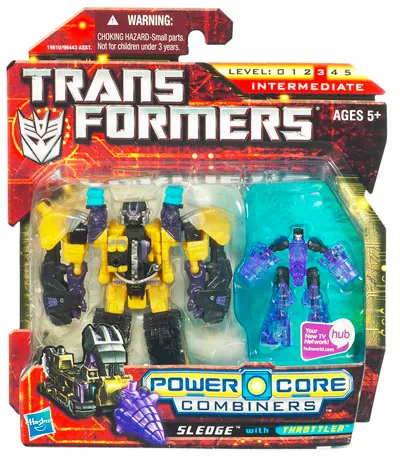 Sledge with Throttler Commander 2-Pack | Transformers Generations Power Core Combiners