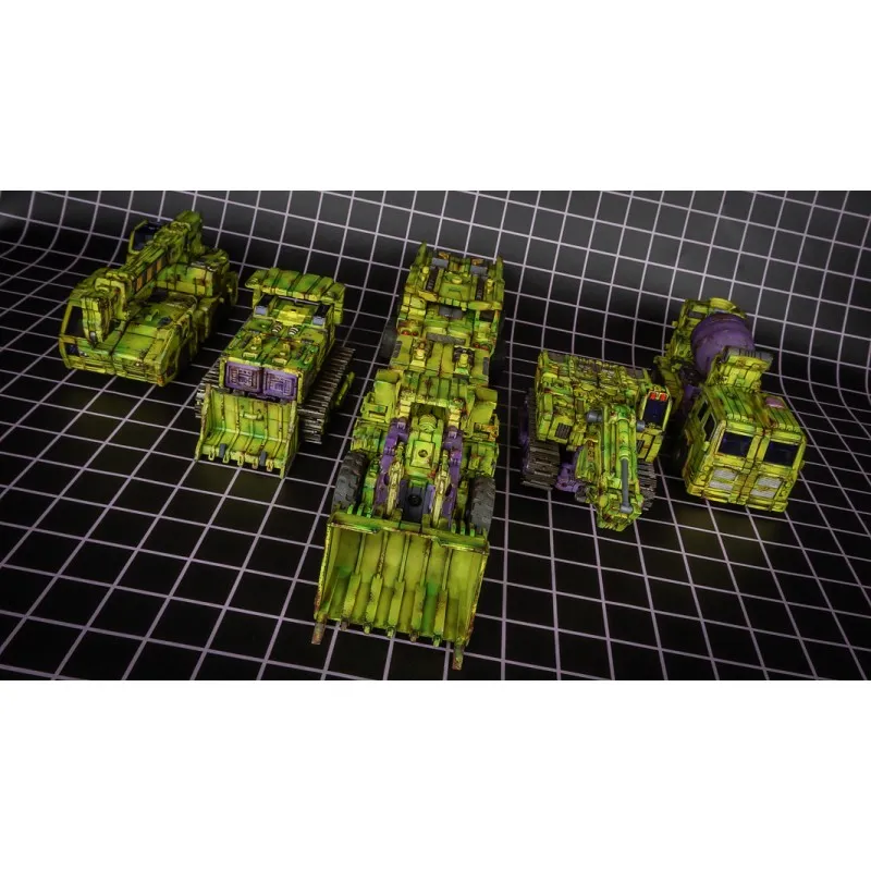 TW-C07G Constructor Weathered Green Version Set of 6 Figures | Toyworld Constructor Combiner