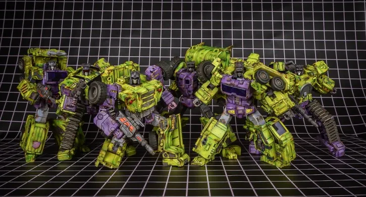 TW-C07G Constructor Weathered Green Version Set of 6 Figures | Toyworld Constructor Combiner