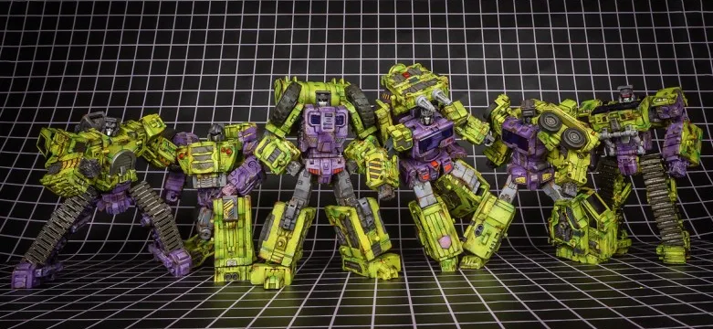 TW-C07G Constructor Weathered Green Version Set of 6 Figures | Toyworld Constructor Combiner