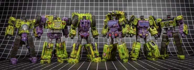 TW-C07G Constructor Weathered Green Version Set of 6 Figures | Toyworld Constructor Combiner