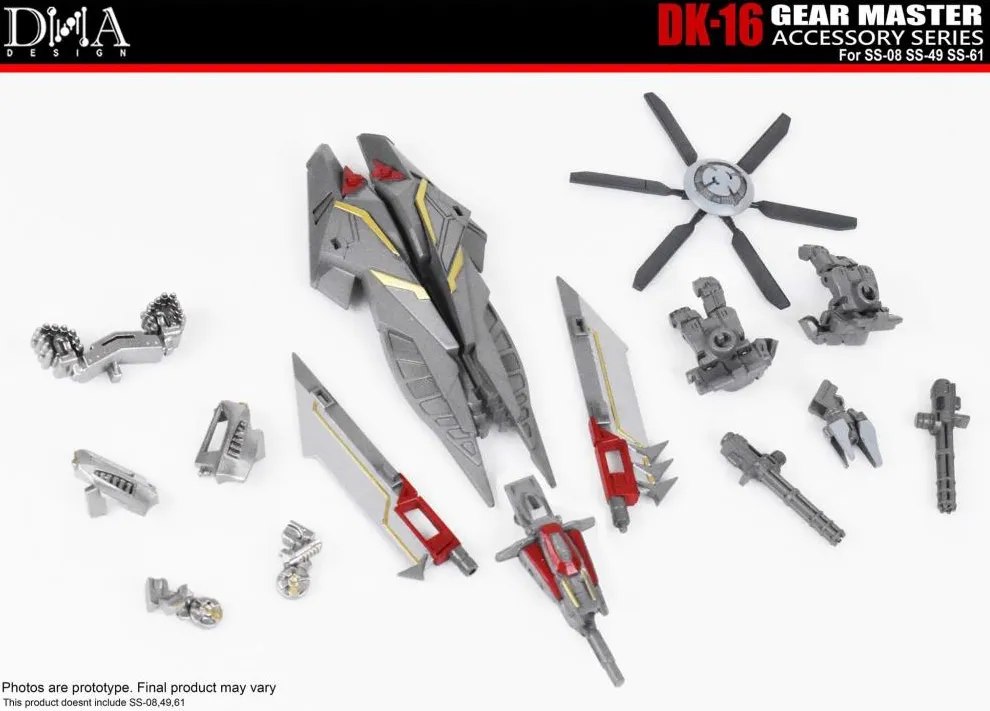 DK-16 Upgrade Kit for Transformers Studio Series 08 Blackout 61 Sentinel Prime 49 Bumblebee | Dna Design | Upgrade Kit