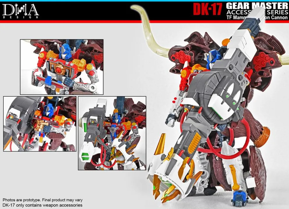 DK-17 Upgrade Kit with Mammoth Fusion Cannon for Transformers Encore Big Convoy | Dna Design | Upgrade Kit