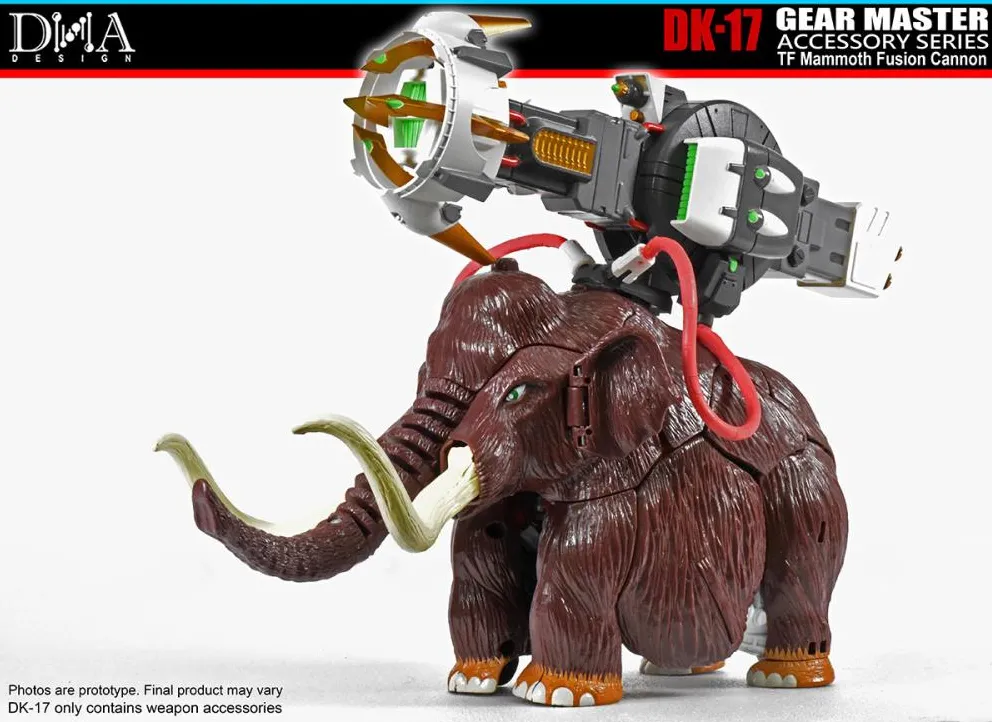 DK-17 Upgrade Kit with Mammoth Fusion Cannon for Transformers Encore Big Convoy | Dna Design | Upgrade Kit