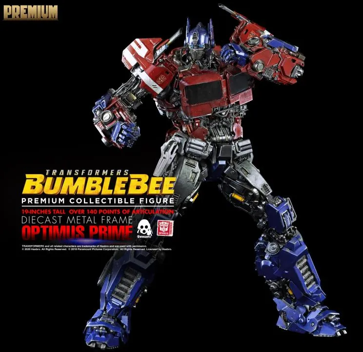 Optimus Prime Collectible Figure Premium Scale Collectible Figure | Transformers: Bumblebee | threezero