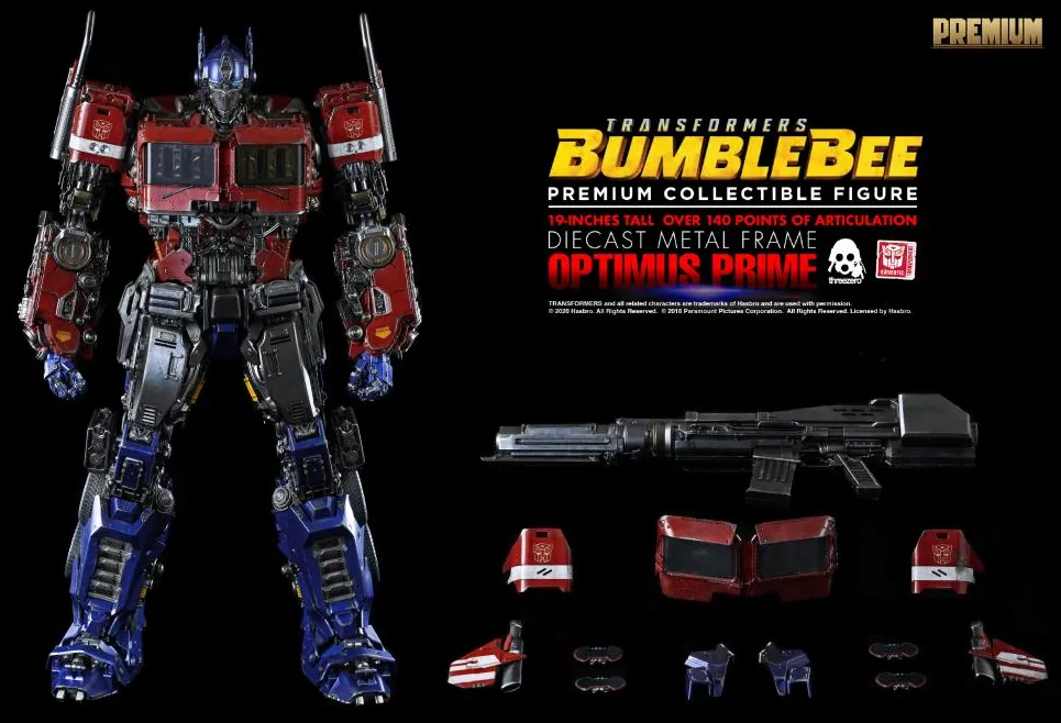 Optimus Prime Collectible Figure Premium Scale Collectible Figure | Transformers: Bumblebee | threezero