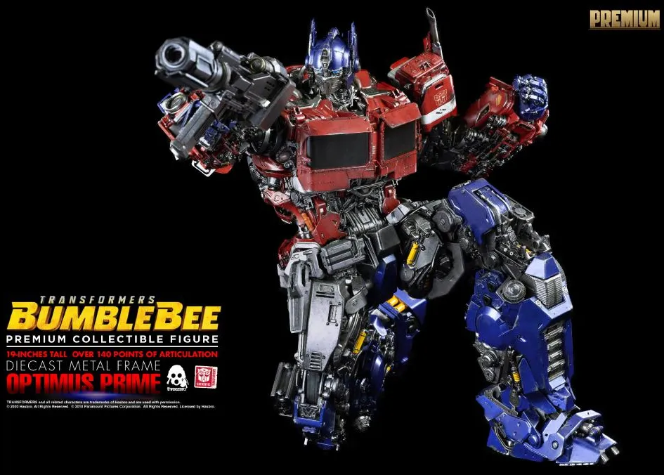 Optimus Prime Collectible Figure Premium Scale Collectible Figure | Transformers: Bumblebee | threezero