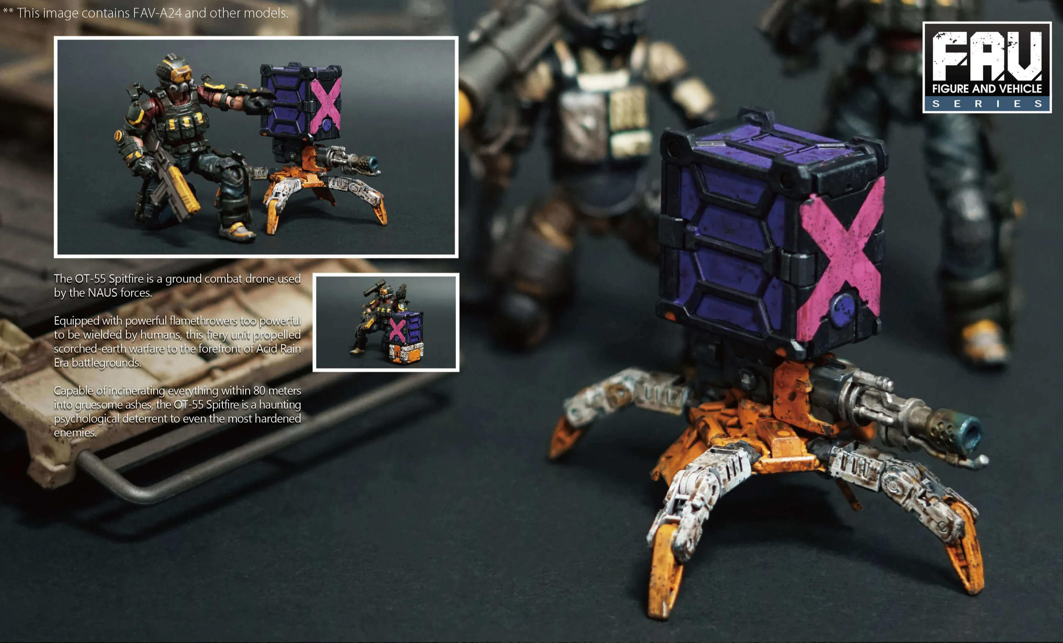 FAV-AP24 OT-55 Spitfire 1:18 Scale | Acid Rain FAV