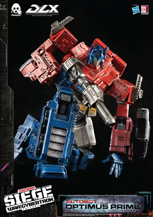 Optimus Prime Collectible Figure DLX Scale Collectible Figure | Transformers | threezero