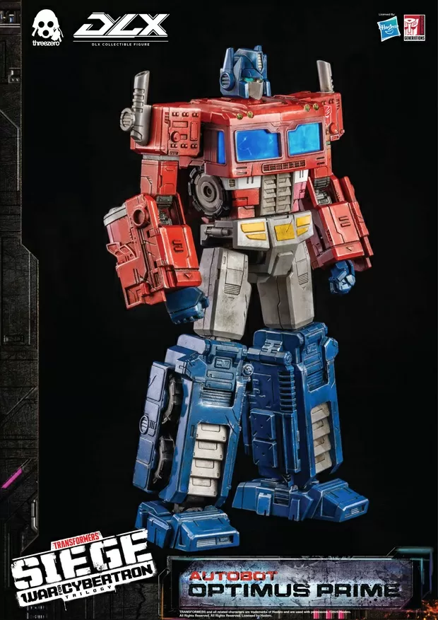 Optimus Prime Collectible Figure DLX Scale Collectible Figure | Transformers | threezero