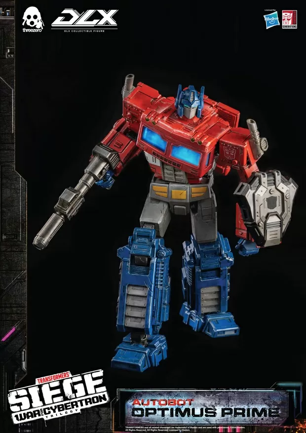 Optimus Prime Collectible Figure DLX Scale Collectible Figure | Transformers | threezero