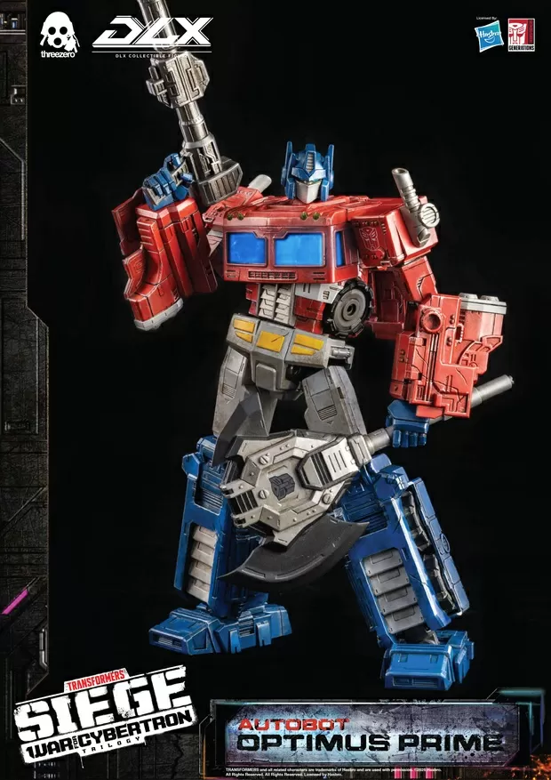 Optimus Prime Collectible Figure DLX Scale Collectible Figure | Transformers | threezero