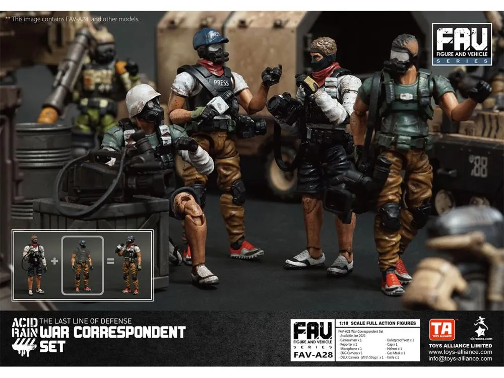FAV-A28 War Correspondent Set 1:18 Scale | Acid Rain FAV