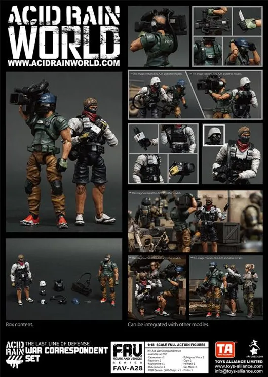 FAV-A28 War Correspondent Set 1:18 Scale | Acid Rain FAV