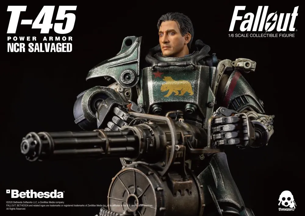 Threezero Fallout T-45 NCR Salvaged Power Armor 1:6 Scale Figure