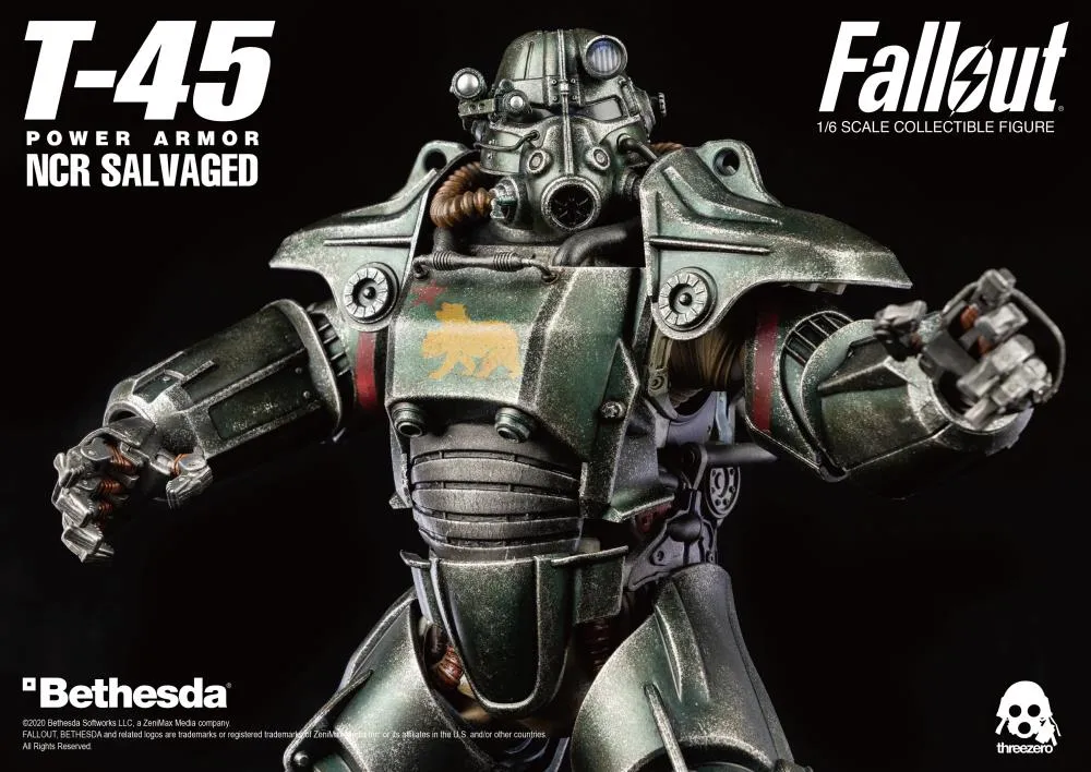 Threezero Fallout T-45 NCR Salvaged Power Armor 1:6 Scale Figure